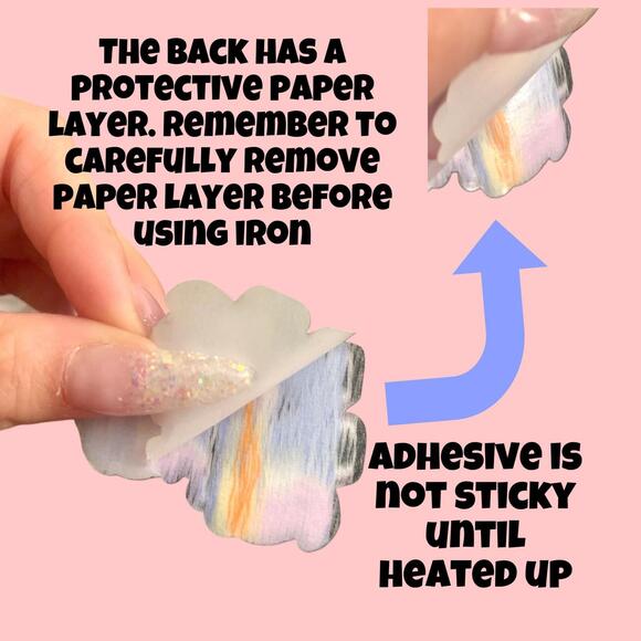 Care Bears Iron On Patch Set - Swift Heart Rabbit & Proud Heart Cat, 80s Retro - Picture 4 of 5